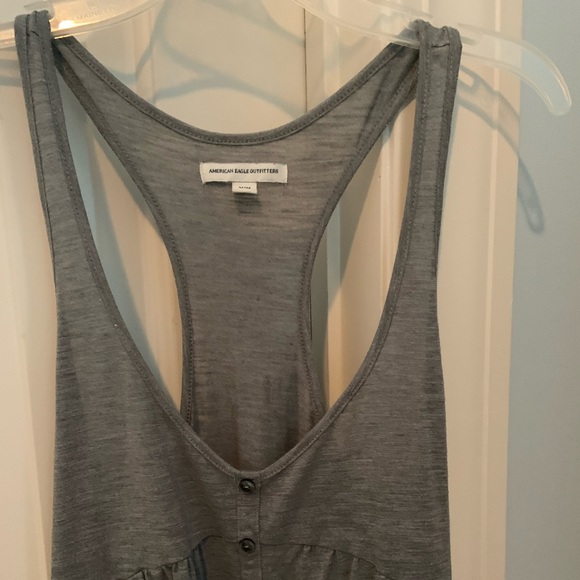 Grey Flowy Tank Top - Picture 2 of 3
